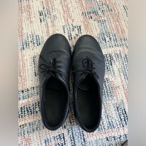 Bloch black leather tap shoes, size 9.5 women